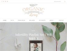 Tablet Screenshot of organicchristianliving.com